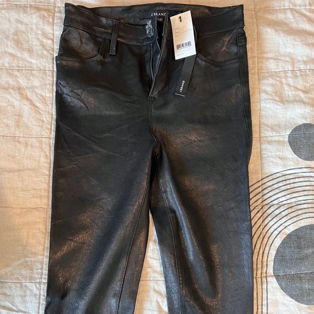 J Brand 100% Lamb Leather Pants NWT